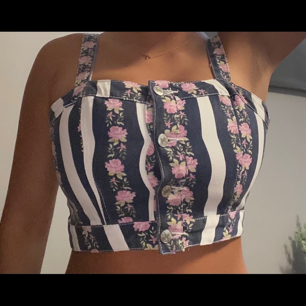 Multicolored Crop Top
